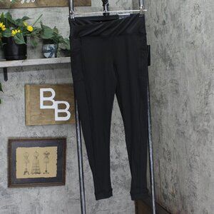 Gold Nation Womens Criss Cross Active Legging Black L